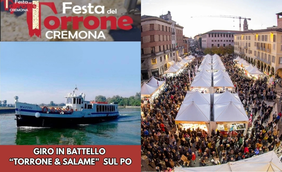 Cremona: Giro in Battello sul Po e Festa del Torrone
