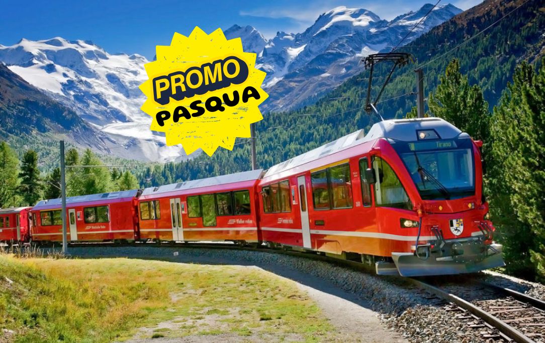 Trenino Rosso del Bernina con pranzo tipico Valtellinese